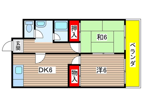 ハイツ木村の物件間取画像